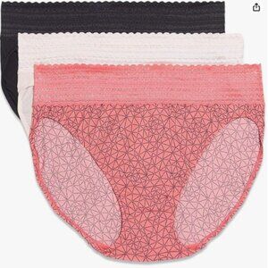 Warner's Women's Blissful Benefits No Muffin Top Micro Hi-cut Panties - Large